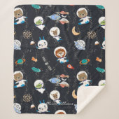Planets Solar System Personalized Baby シェルパブランケット (正面)
