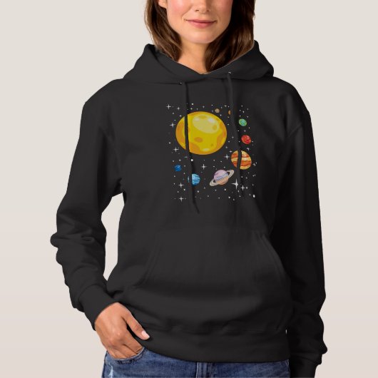 Planets Solar System Planetarium Astronomy Astroph パーカ (正面)