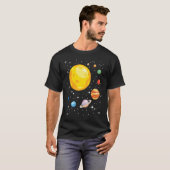 Planets Solar System Planetarium Astronomy Astroph Tシャツ (正面フル)
