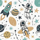 Planets & Stars Blanket Baby Boy Shower Gift フリースブランケット