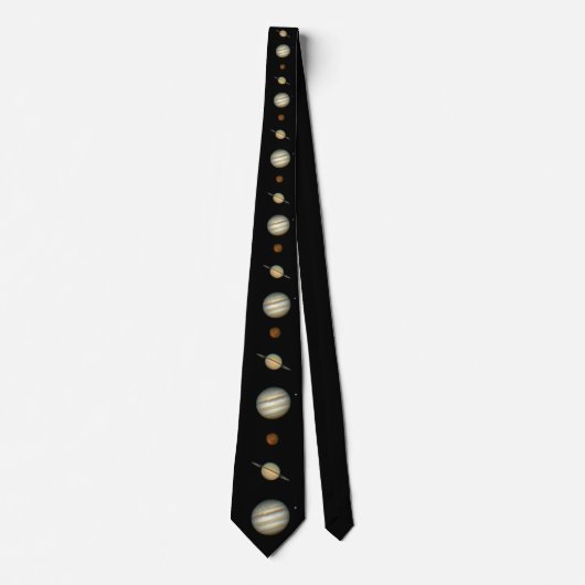 Planets Tie Jupiter Saturn Mars Necktie ネクタイ (正面)