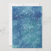 Planets Water color BIrthdayパーティーへの招待 招待状 (裏面)