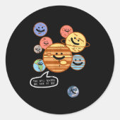 Planets You Will Always Be One Of Us Galaxy Women  ラウンドシール (正面)