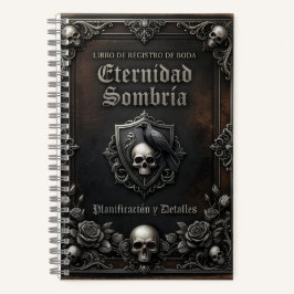 planificador de boda gotico ノートブック