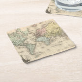 Planisphere スクエアペーパーコースター (アングル)