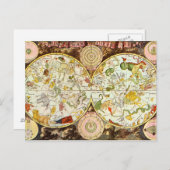 Planisphri Coeleste 1698 – 星占い図 ポストカード (正面/裏面)