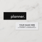 planner. スキニー名刺 (正面/裏面)