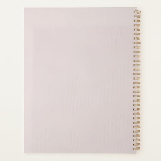 Planner プランナー手帳 (裏面)