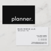 planner. 名刺 (正面/裏面)