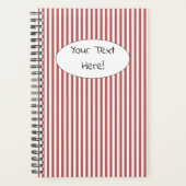 Planner (14 x 21,6 cm) - Burgundy Stripe Pattern プランナー手帳 (正面)