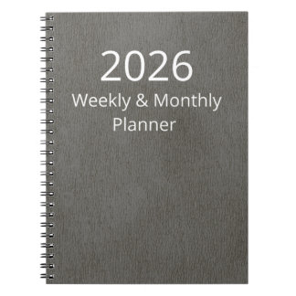 Planner 2026 Weekly and Monthly ノートブック