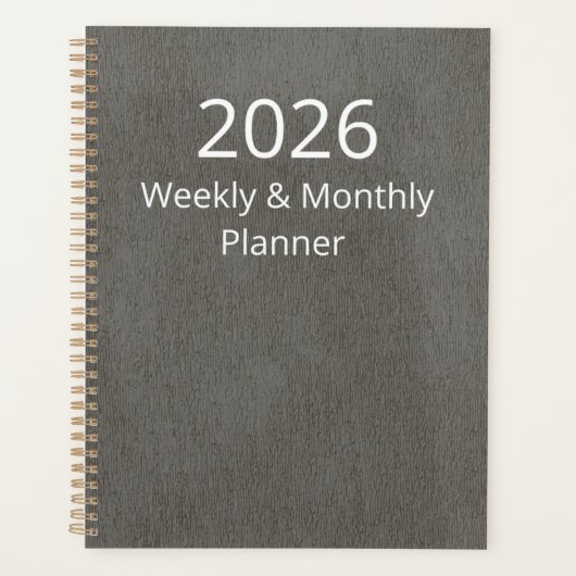 Planner 2026 Weekly and Monthly プランナー手帳 (正面)