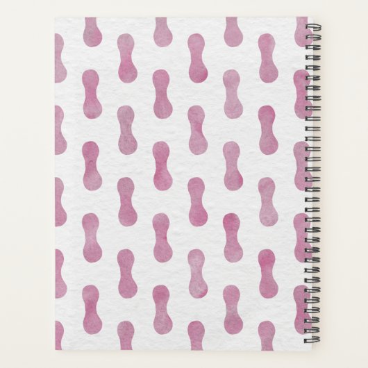 Planner (21,6 x 28 cm) - Pink Pattern プランナー手帳 (裏面)