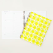 Planner Bladder Cancer Awareness Plaid, Yellow プランナー手帳 (ディスプレー)