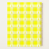 Planner Bladder Cancer Awareness Plaid, Yellow プランナー手帳 (裏面)