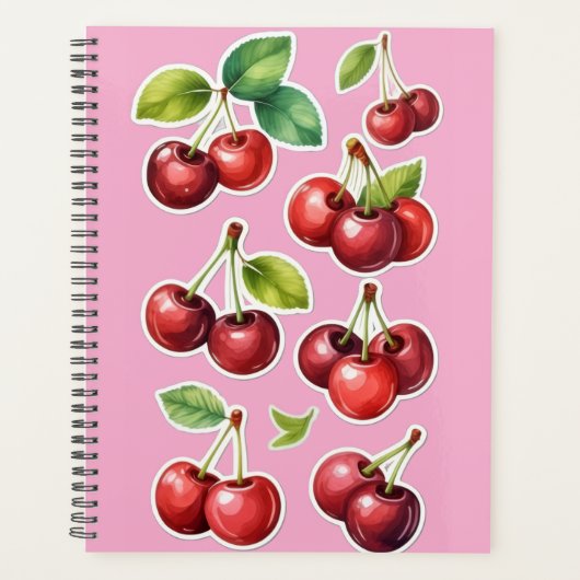 Planner Cherry Aesthetic プランナー手帳 (正面)