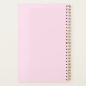 Planner fleur pivoine rose aquarelle プランナー手帳 (裏面)