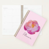 Planner fleur pivoine rose aquarelle プランナー手帳 (ディスプレー)