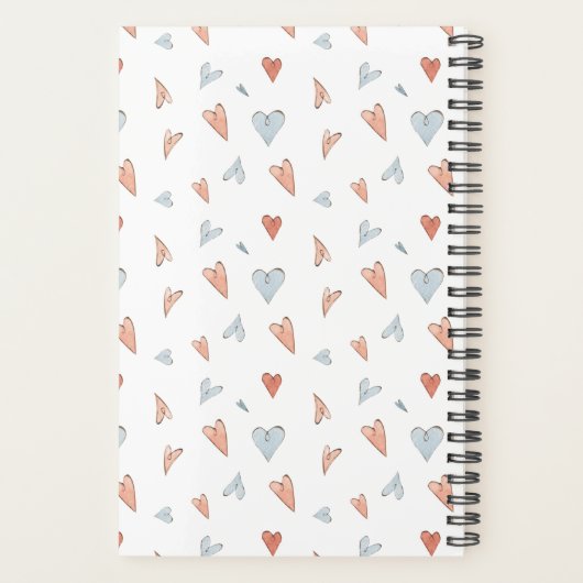 Planner - Hearts Pattern プランナー手帳 (裏面)