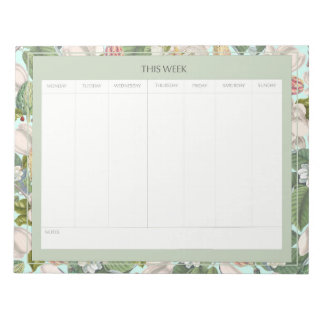 Planner semanal Magnolias ノートパッド