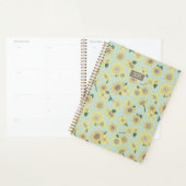 Planner Sunflower Yellow Orange Floral プランナー手帳 (ディスプレー)