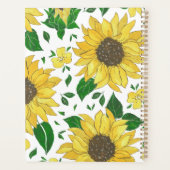 Planner Watercolor Sunflower Pattern  プランナー手帳 (裏面)