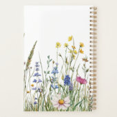 Planner – Watercolor Wildflowers & Name プランナー手帳 (裏面)