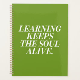 Planner with a motivational text プランナー手帳