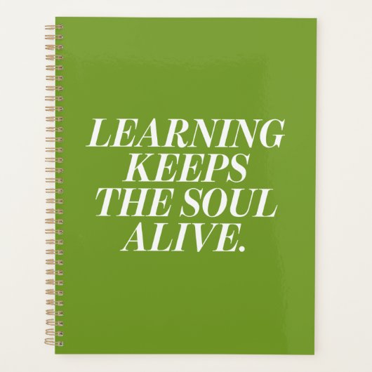 Planner with a motivational text プランナー手帳 (正面)