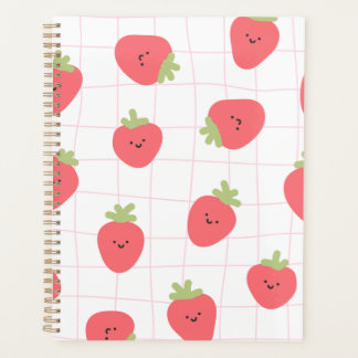 Planner with strawberry cute cover プランナー手帳