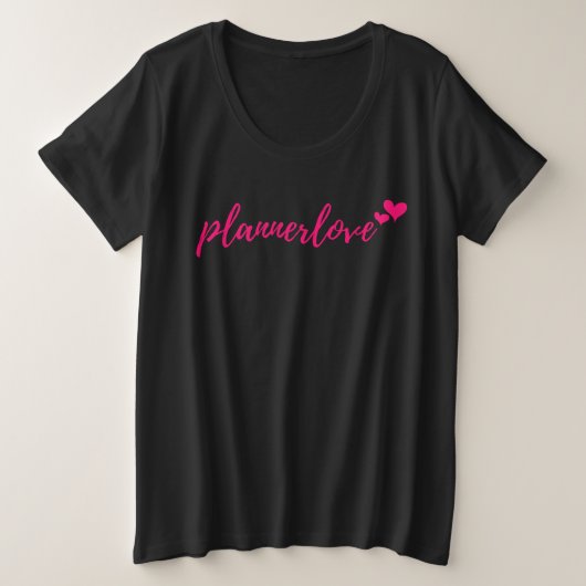 Plannerloveのティー-と プラスサイズTシャツ (デザイン正面)