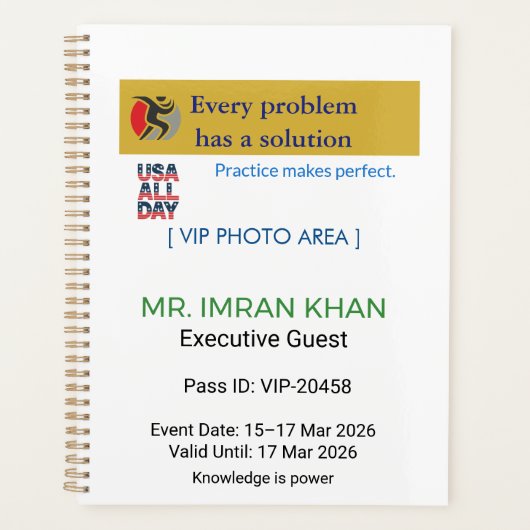 Planners | Photo | Monogram | Modern プランナー手帳 (正面)