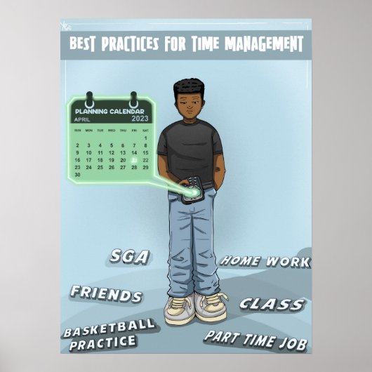 Planning and Time Management (Matte) ポスター (正面)