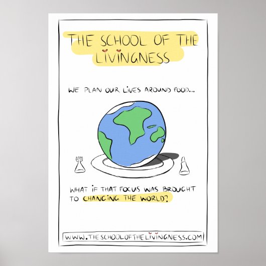 Planning Our Lives のまわりに Food Poster ポスター (正面)