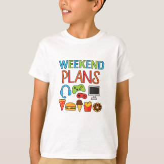 Plans Gamer Design – Kids Gaming Shirt Graphic, Vi Tシャツ