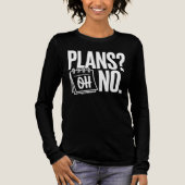 Plans - Oh No トライブレンドTシャツ (正面)