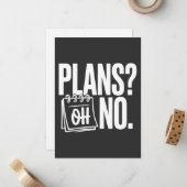 Plans - Oh No ノートカード (正面/裏面インサイチュ)