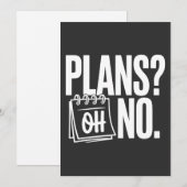 Plans - Oh No ノートカード (正面/裏面)