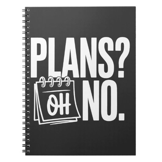 Plans - Oh No ノートブック (正面)