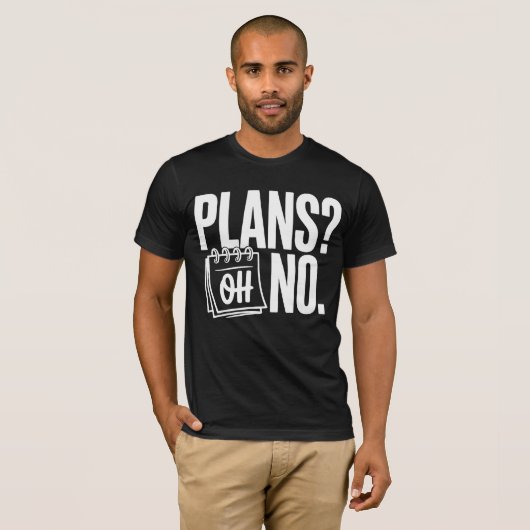 Plans - Oh No Tシャツ (正面フル)