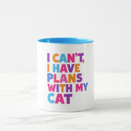 Plans With My Cat マグカップ