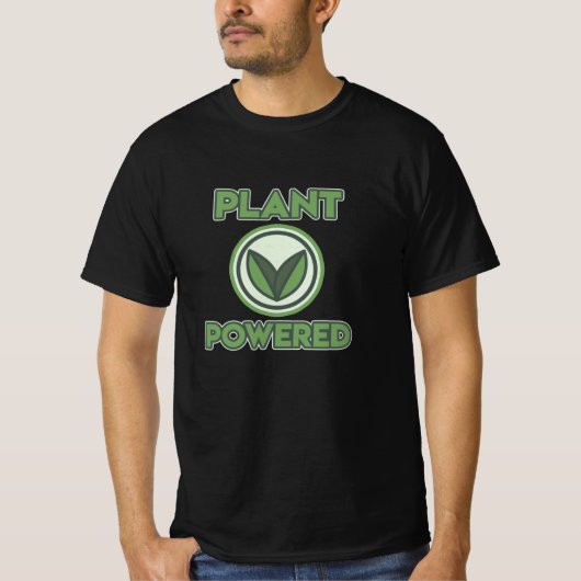 PLantパワーベギすごいービーガンVegeterian Tシャツ (正面)