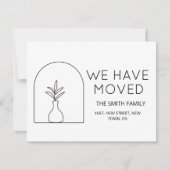 Plant ミニマル Blackの新しいホームの移動発表 案内状 (正面)