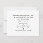 Plant ミニマル Blackの新しいホームの移動発表 案内状 (裏面)