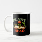 Plant a seed read reader book library funny mom コーヒーマグカップ (左)