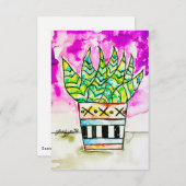 Plant Art 招待状 (正面/裏面)