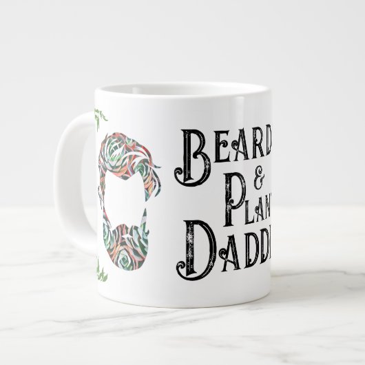 Plant Daddy and Beards Jumbo Mug ジャンボコーヒーマグカップ (正面左)