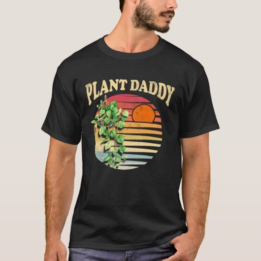 Plant Daddy Nature Botanical Gardener Plant Dad Ga Tシャツ (正面)