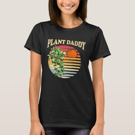 Plant Daddy Nature Botanical Gardener Plant Dad Ga Tシャツ (正面)