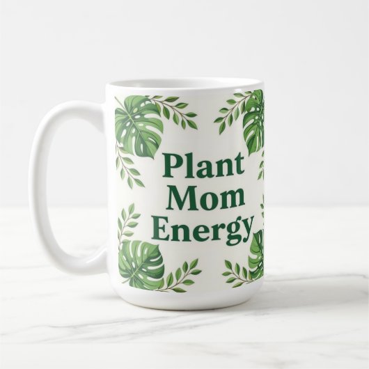 Plant energy mom cute botanical Coffee Mug コーヒーマグカップ (左)